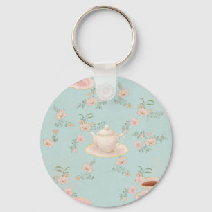 Shabby Chic Tea Party Key Ring