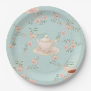 Shabby Chic Tea Party Paper Plate