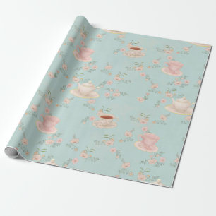 Shabby Chic Tea Party Wrapping Paper