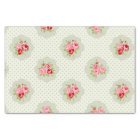 shabby chic teal polka dot red white vintage girly