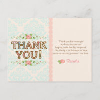 Shabby Chic Thank You Cards