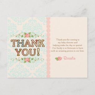 Shabby Chic Thank You Cards