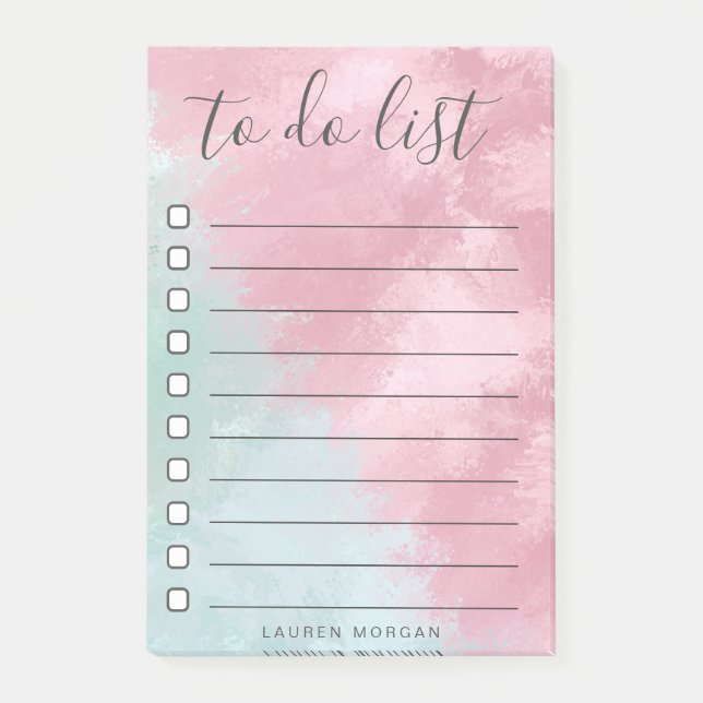 Shabby Chic | To-do list Post-It Notes (Front)
