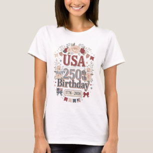 Shabby Chic USA 250th Birthday Women's T-shirt