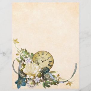Shabby chic vintage floral accent