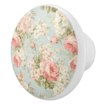 Shabby Chic Vintage Floral Victorian Pink Roses