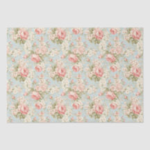 Shabby Chic Vintage Floral Victorian Pink Roses