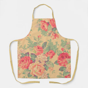 Shabby Chic Vintage Rose All-Over Print Apron