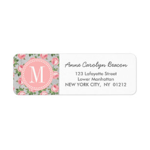 Shabby & Chic Vintage Rose Floral Personalised