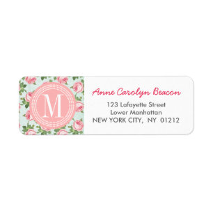 Shabby & Chic Vintage Rose Floral Personalised