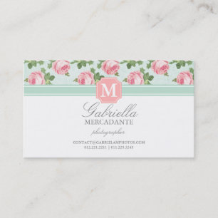 Shabby & Chic Vintage Rose Floral Personalised Appointment Card