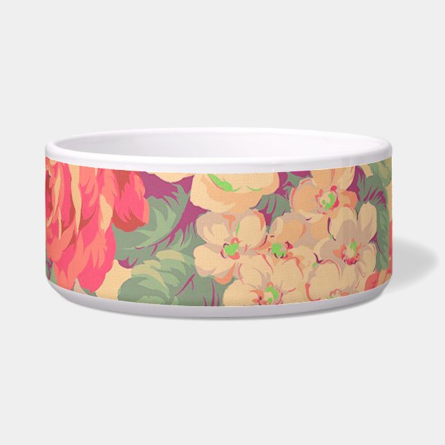 Shabby Chic Vintage Rose Floral Pet  (Front)