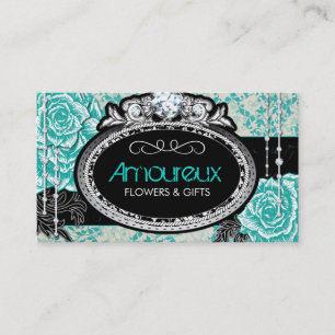 Shabby Chic Vintage Roses Business Cards
