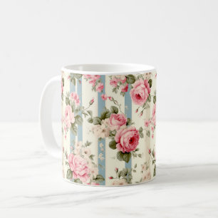 Shabby Chic Vintage Roses Coffee Mug