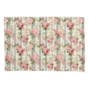 Shabby Chic Vintage Roses Pillowcase