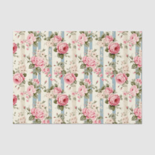 Shabby Chic Vintage Roses Tissue Paper
