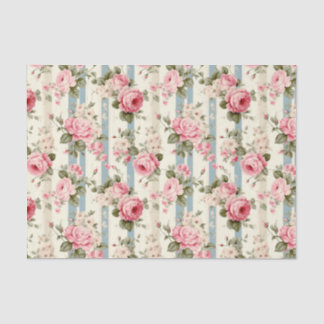 Shabby Chic Vintage Roses Tissue Paper