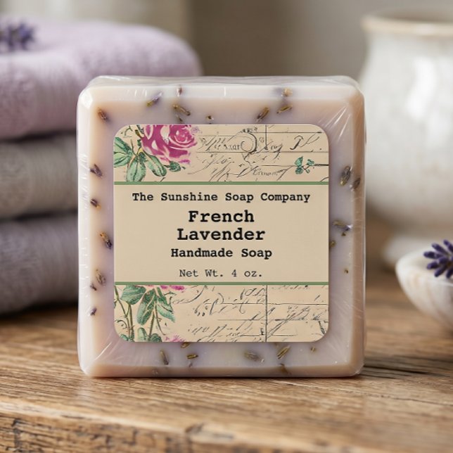 Shabby Chic Vintage Soap Cosmetics Label - 2 (Creator Uploaded)