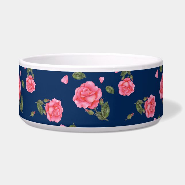 Shabby Chic Watercolor Pink Rose Floral Pattern (Front)