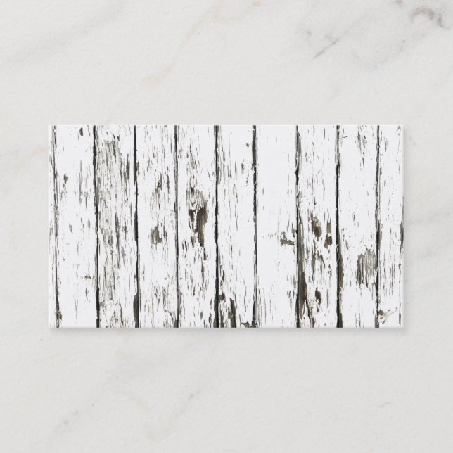Shabby Chic Weathered Board Business Card (Front)