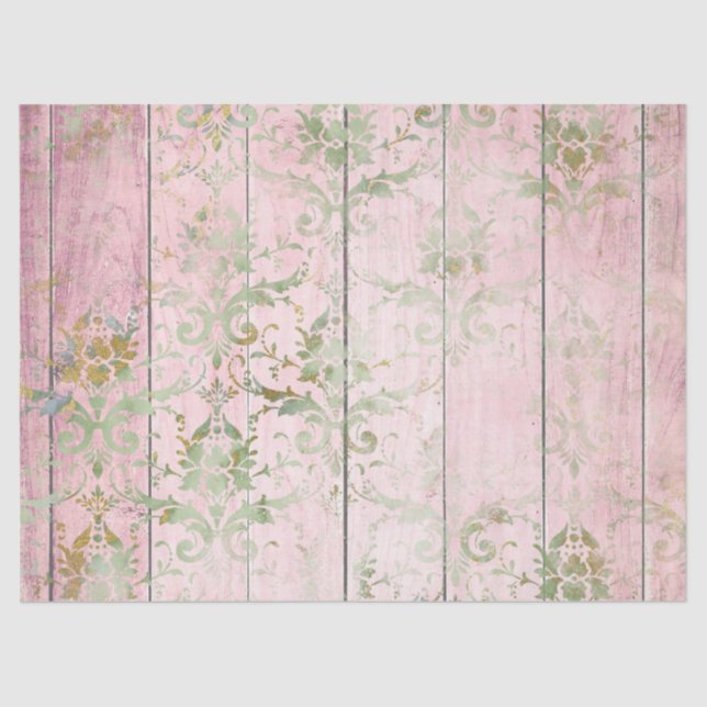 Shabby Chic Wood Series Design 12 Tissue Paper (Front)