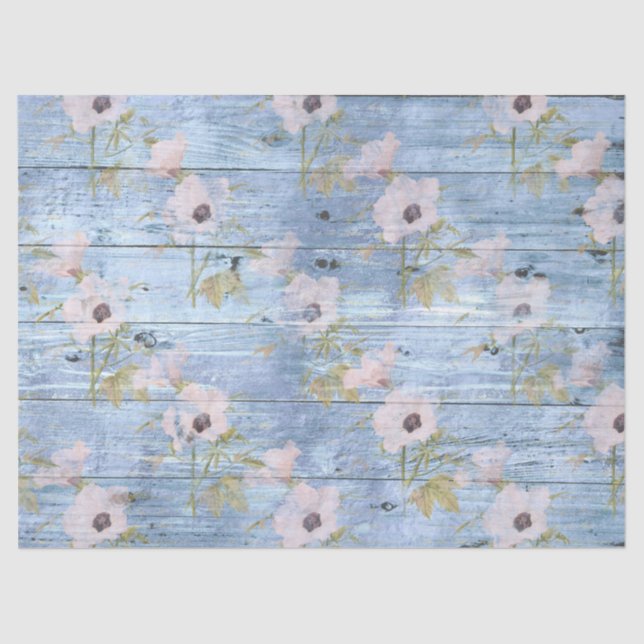 Shabby Chic Wood Series Design 4 Tissue Paper (Front)