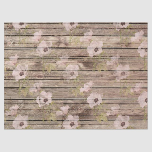 Shabby Chic Wood Series Design 8 Tissue Paper (Front)