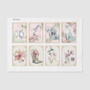 Shabby Chic Writing Series Design 9 Tissue Paper