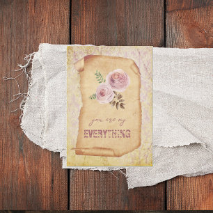 Shabby Chic You Are My Everything Card
