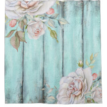Shabby Country Chic Shower Curtain