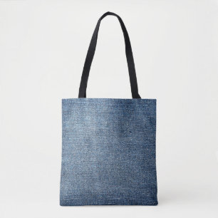 Shabby denim texture for background. Blue jeans Tote Bag
