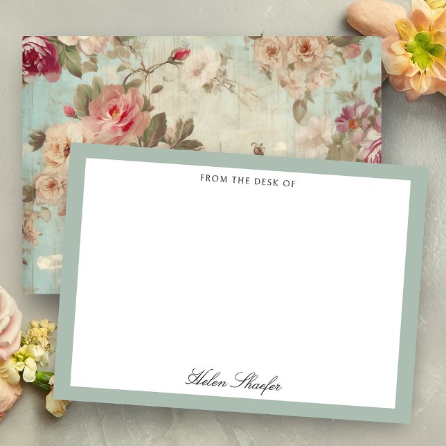 Shabby Elegant Rustic Roses Card (Creator Uploaded)