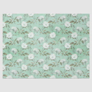Shabby Floral Mint Series Design 14 Tissue Paper
