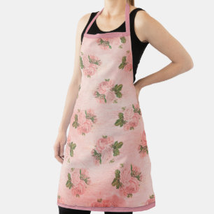 Shabby Floral Pink Series Design 1 Apron