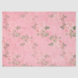 Shabby Floral Pink Series Design 9 Tissue Paper