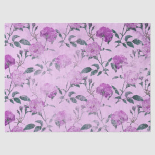 Shabby Floral Purple Series Design 2 Tissue Paper