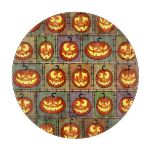 Shabby Halloween, vintage background. Cutting Board