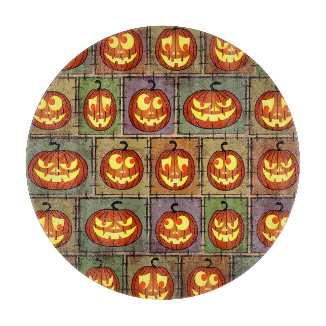 Shabby Halloween, vintage background. Cutting Board (Front)