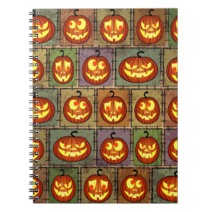 Shabby Halloween, vintage background. Notebook