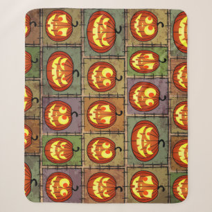 Shabby Halloween, vintage background. Sherpa Blanket