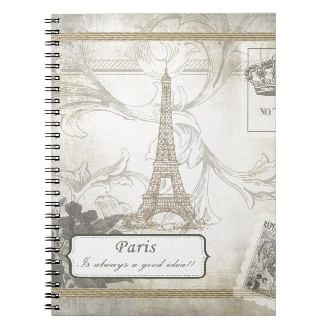 Shabby:  Paris is Always a Good Idea! Notebook (Front)