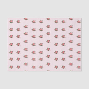Shabby Pink Roses Tissue Paper