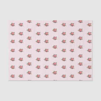 Shabby Pink Roses Tissue Paper