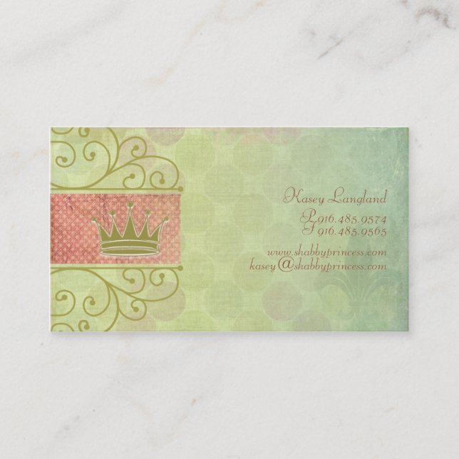 Shabby Princess Business Cards (Front)
