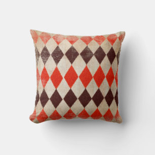 shabby rhombuses background cushion