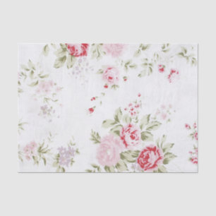 Shabby Rose Floral Tissue Paper