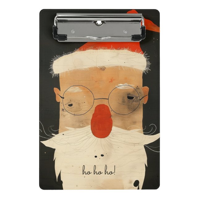 Shabby Santa Mini Clipboard (Front)