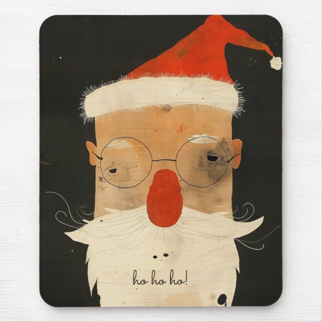 Shabby Santa Mouse Mat (Front)