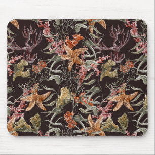 Shabby Sea Life Pattern Mouse Mat