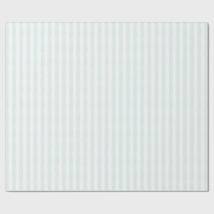 Shabby Soft Light Powder Blue Stripe Gift Wrapping Paper